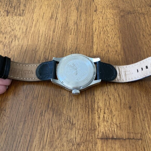 Invicta I-Force Silver Dial Stainless Steel Black Leather Men's Watch 13009 - Picture 6 of 8